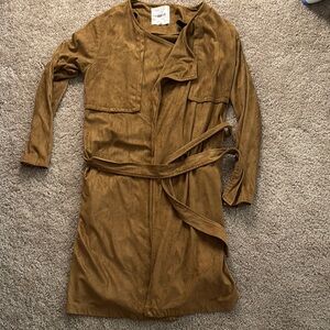 BB Dakota Tan Suede-Look Jacket